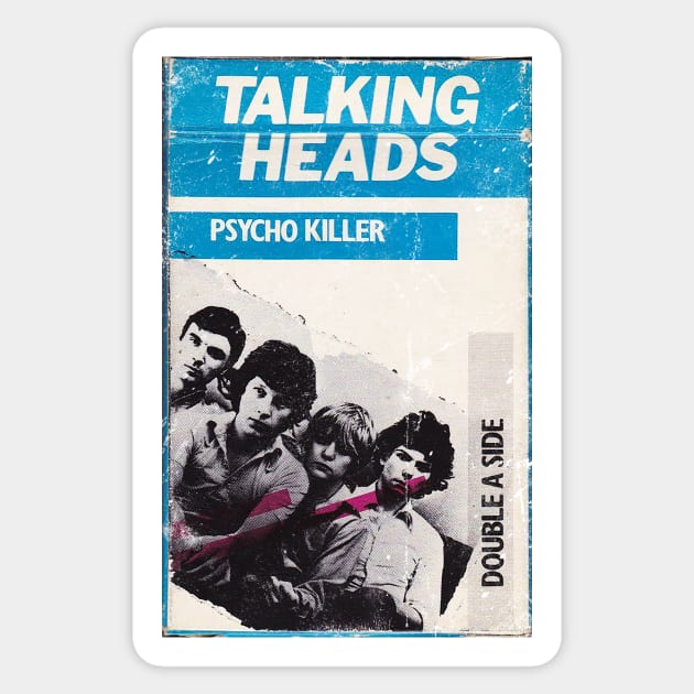 talking heads - psycho killer Sticker by wallofgreat